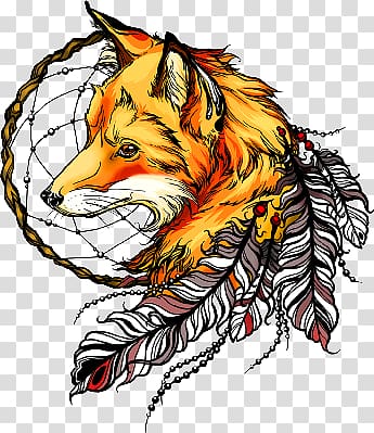 Sleeve tattoo Drawing Fox Tattoo artist, fox transparent background PNG clipart