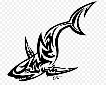 Sleeve tattoo Shark Tattoo artist Polynesia - tribal tattoo 