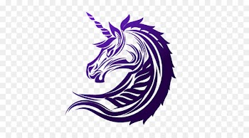 Sleeve tattoo Unicorn - Purple unicorn stickers vector free material 