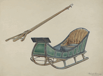 Sleigh (1935&ndash;1942) by David Ramage. | Free Photo - rawpixel