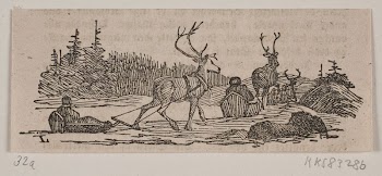 Sleigh ride with reindeer  | Free Photo - rawpixel