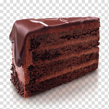 Slice of chocolate cake, Chocolate cake Sachertorte Birthday cake Fudge cake, Chocolate cake transparent background PNG clipart