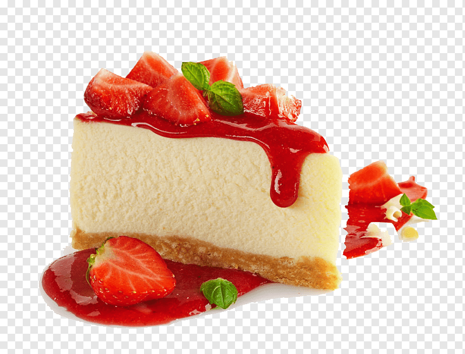 slice of strawberry cake, Cheesecake Strawberry pie Frutti di bosco Strawberry cake, Strawberry cheesecake, cream, frutti Di Bosco, food png