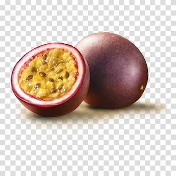 Slice round purple fruit, Ice cream Cocktail Passion Fruit Food Flavor, passion fruit transparent background PNG clipart
