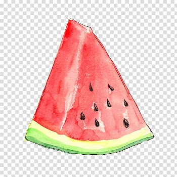 Slice watermelon , Watermelon Frutti di bosco Watercolor painting Drawing Fruit, Watercolor watermelon transparent background PNG clipart