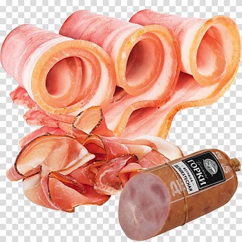 Sliced beef slices in kind transparent background PNG clipart