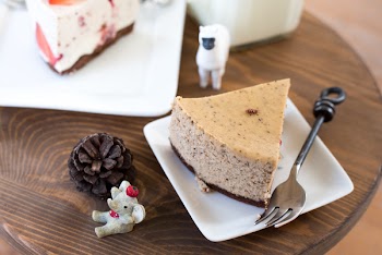 Sliced Cake on White Saucer