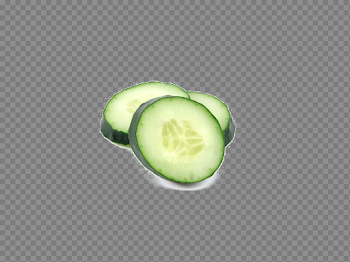Sliced Cucumber PNG High-Quality Image