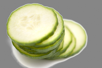 Sliced Cucumber Transparent Image