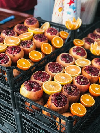 Sliced Fruits in Crates