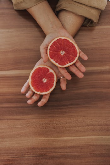 Sliced Grapefruit