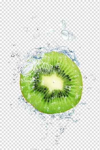 Sliced kiwi fruit illustration, Kiwifruit Water, Kiwi transparent background PNG clipart