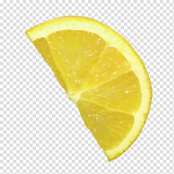 Sliced lemon fruit transparent background PNG clipart