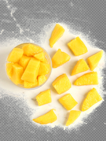 Sliced Mango PNG Photo