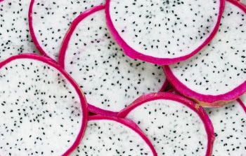 Sliced of Dragonfruits
