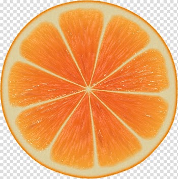 Sliced orange fruit, Large Orange Slice transparent background PNG clipart