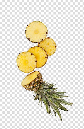 Sliced pineapple, Juice Pineapple Food Fruit, Fresh pineapple slices transparent background PNG clipart