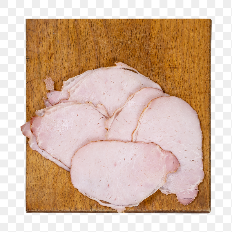 Sliced smoke ham png sticker, | Free PNG - rawpixel