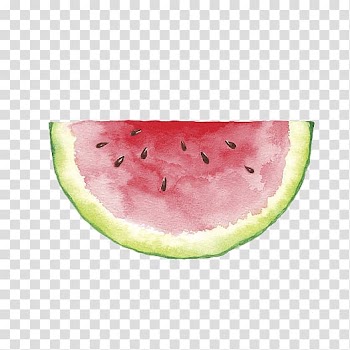 Sliced watermelon fruit , Painter Painting Idea Drawing, Watercolor half watermelon transparent background PNG clipart