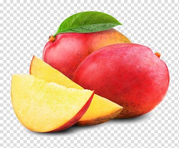 Slices of star mango, Mango Organic food Fruit, Mango transparent background PNG clipart