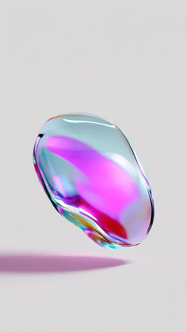 Slightly Translucent 3D Pastel Blob Slightly Translucent 3D Pastel Blob