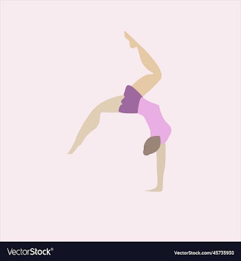 slim girl doing yoga