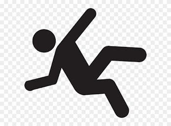 Slip Man Clip Art - Stick Figure Falling Down