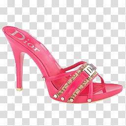 Slipper High-heeled footwear Shoe Sandal, Dior women's high-heeled shoes transparent background PNG clipart