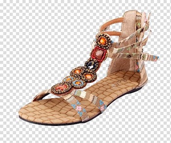 Slipper Sandal Flip-flops Wedge Shoe, Colored sandals transparent background PNG clipart