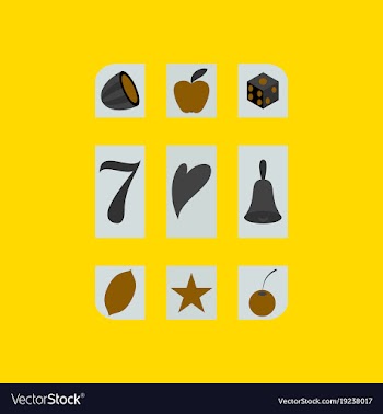 Slot machine icon isolated on background flat vector image