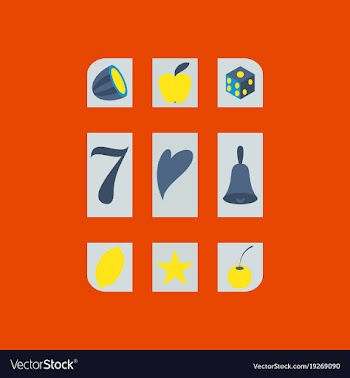 Slot machine icon isolated on background flat vector image