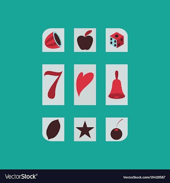 Slot machine icon isolated on background flat vector image