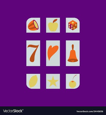 Slot machine icon isolated on background flat vector image