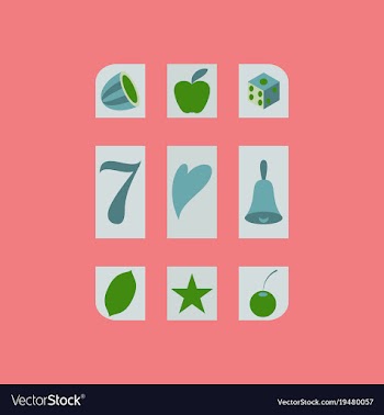 Slot machine icon isolated on background flat vector image