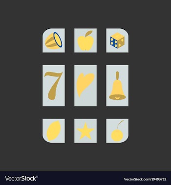 Slot machine icon isolated on background flat vector image