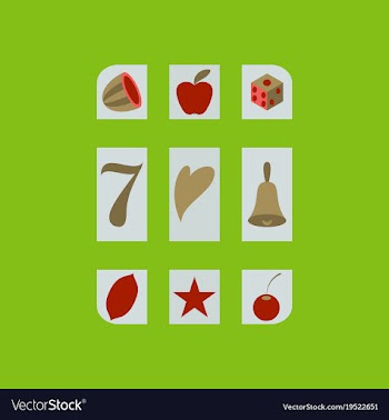 Slot machine icon isolated on background flat vector image