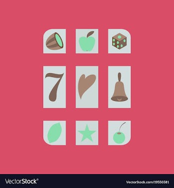 Slot machine icon isolated on background flat vector image