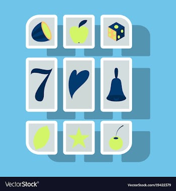 Slot machine icon isolated on background sticker vector image