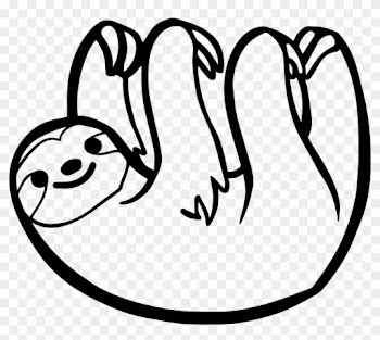 Sloth Clipart Rainforest Animal - Drawing Of A Sloth