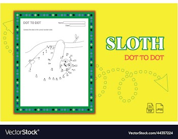 sloth dot to dot game