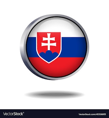 slovakia flag button