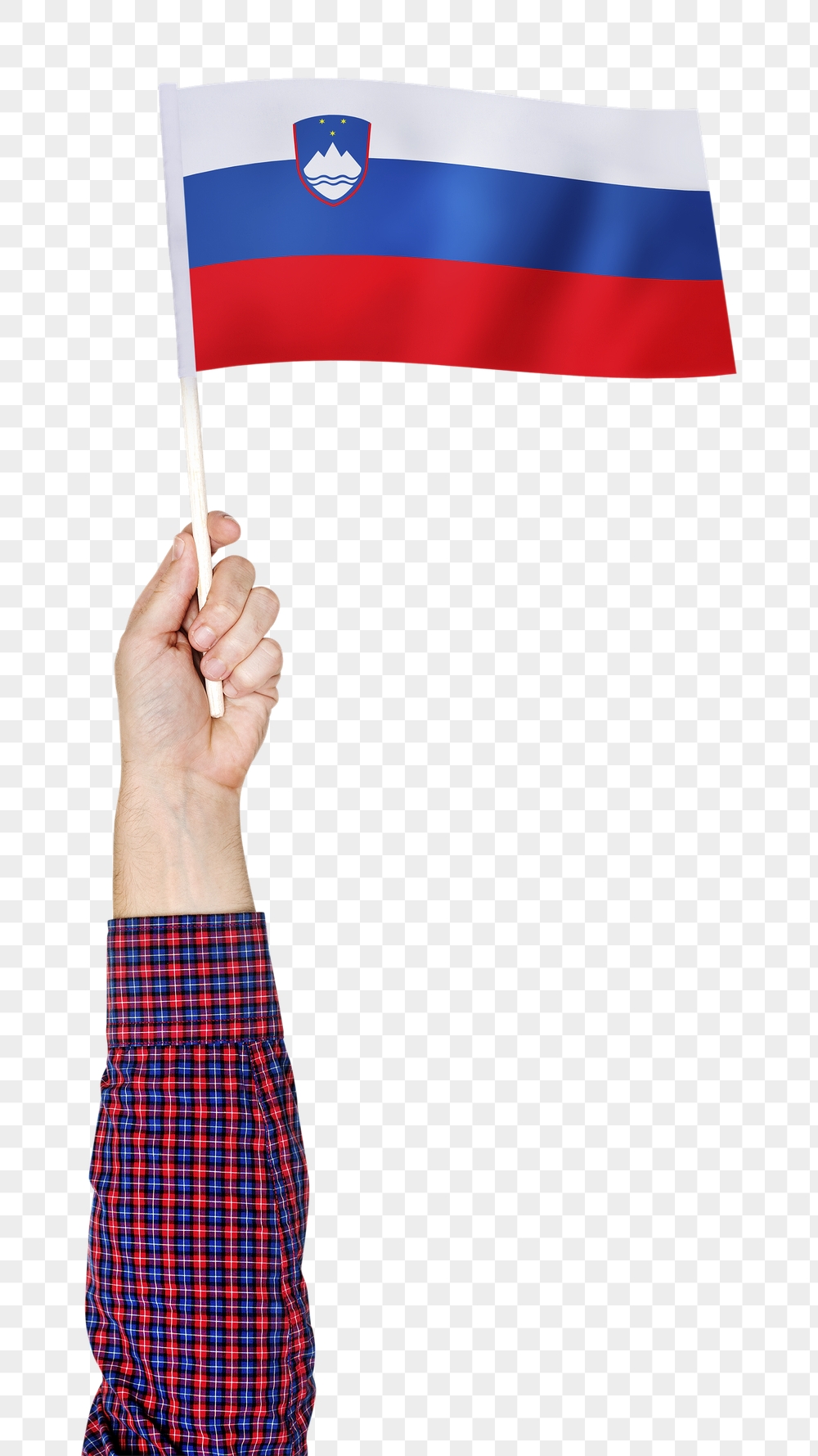 Slovenia's flag png in hand | Free PNG - rawpixel