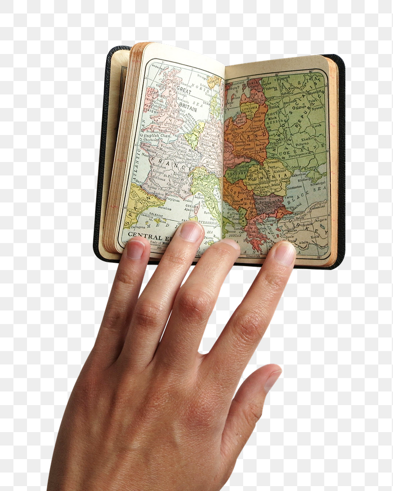 Small atlas book png sticker, | Free PNG - rawpixel