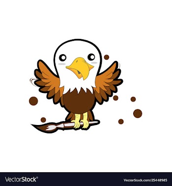 Small bird character vector image