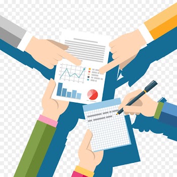 Small business Management Company - Businessman fingers download to a report picture 