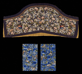 Small embroidered panel of blue | Free Photo - rawpixel