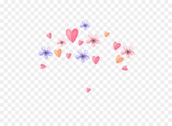 Small fresh hand-painted watercolor flower shape 