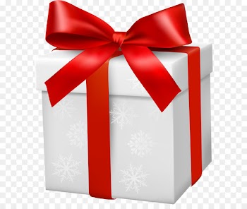 Small fresh white gift box 