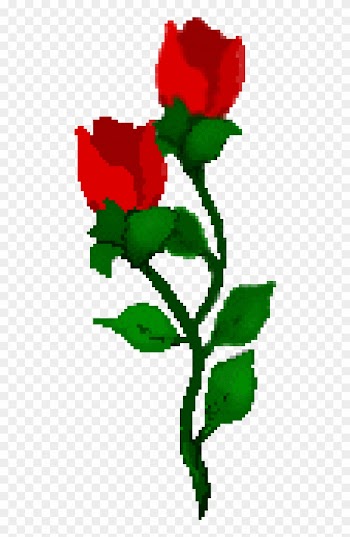 Small House Clip Art - Red Rose Clip Art