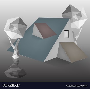 Small house vector image